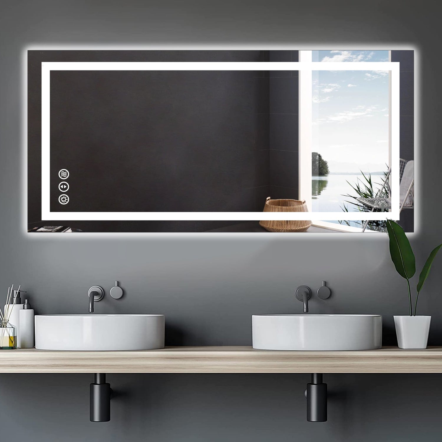 LED bathroom mirror