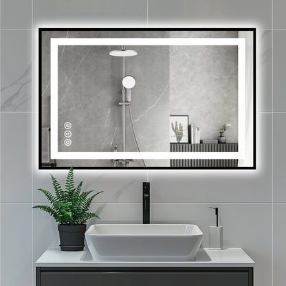 LED With Black Frame