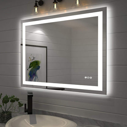 LED Mirror with Front & Backlit Small Size