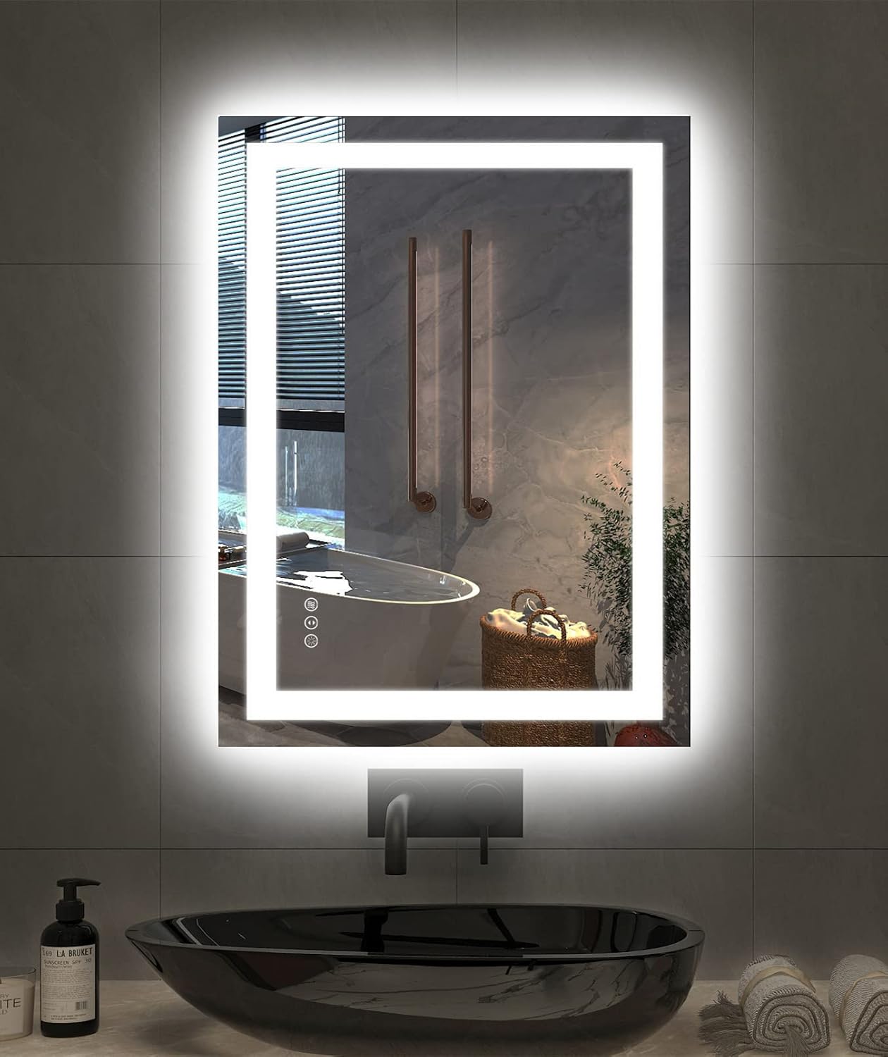 LED Mirror with Front & Backlit Small Size